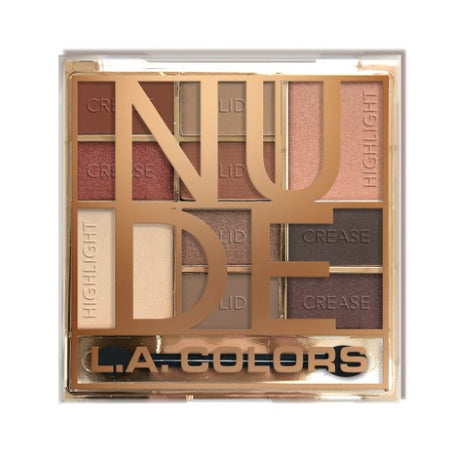 Color Block Eyeshadow palette by LA Colors in Nude, featuring 8 rich shades for versatile and stunning eye makeup looks.