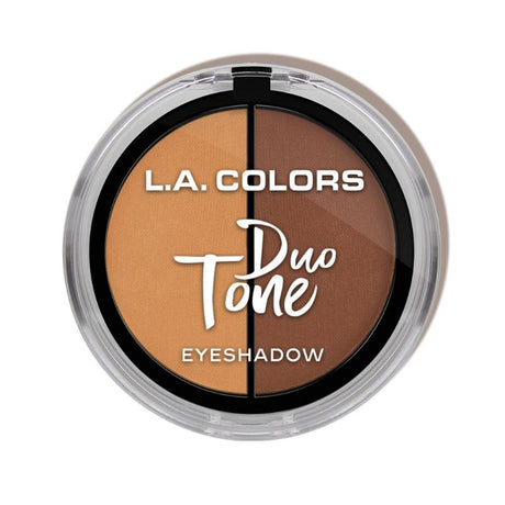 LA Colors Lingerie Duo Tone Eyeshadow palette with 16 shades for versatile eye looks, includes mirror and applicator.