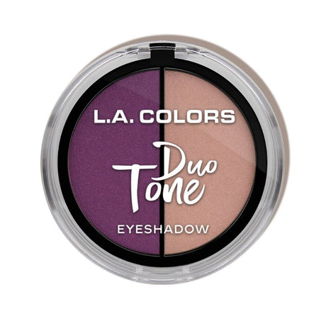 LA Colors Duo Tone Eyeshadow in Stardust featuring 16 shades, dual-ended applicator, and mirror for versatile, blendable eye looks.