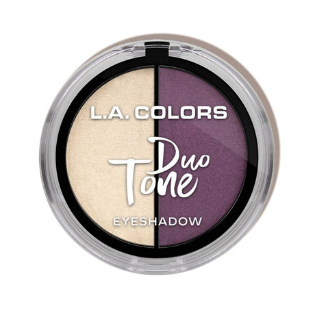 Vibrant LA Colors Mermaid Duo Tone Eyeshadow palette with 16 shades, mirror, and dual-ended applicator for versatile eye looks.