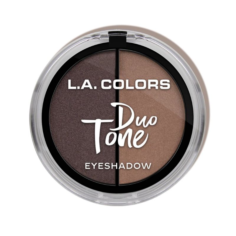 LA Colors Duo Tone Eyeshadow in 'Last Night' features 16 paired shades, perfect for versatile and stunning eye looks.