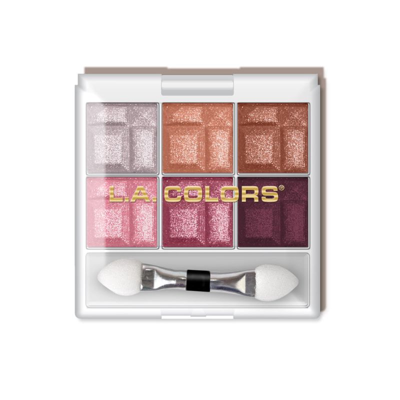 6 Color Eyeshadow Palette featuring six vibrant, blendable shades for versatile eye looks and effortless application.