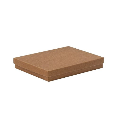 Cotton fill gift boxes in natural kraft, 140x178x25mm, 50/ctn, perfect for eco-friendly, elegant gift presentation.