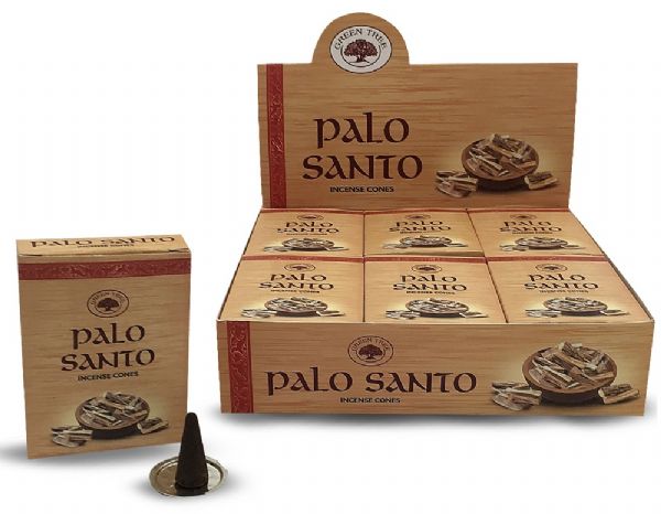 Palo Santo cones emitting a calming, woody fragrance for meditation and relaxation, crafted from ethically sourced wood.