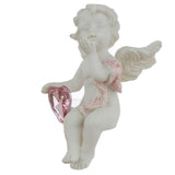 Set of 12 resin cherub figurines, each 7 cm tall, embodying love and peace for versatile home decor or gifting.