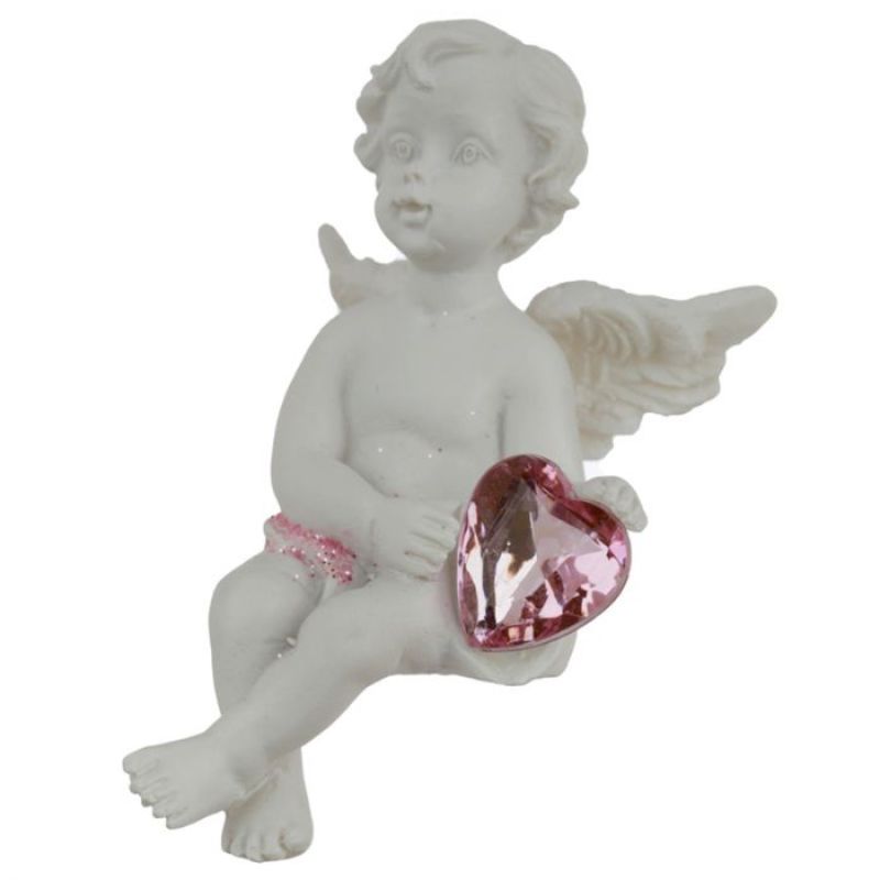 Set of 12 exquisite resin cherub figurines, 7cm tall, embodying love and serenity for home decor or thoughtful gifts.