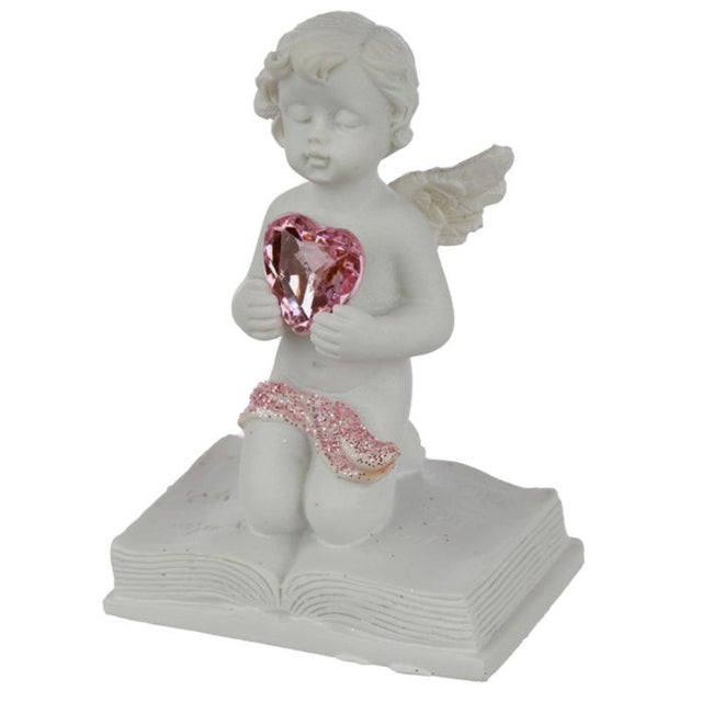 Set of 12 charming cherub figurines, each 7cm tall, symbolizing joy and love for weddings and special occasions.