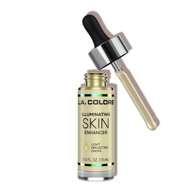 LA Colors Illuminating Skin Enhancer in Liquid Gold, a creamy formula for a radiant glow and luminous complexion.