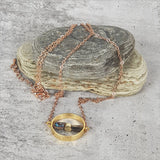 Stunning Circle Paua Nuggets Necklace featuring natural paua shell, perfect for layering and any occasion.