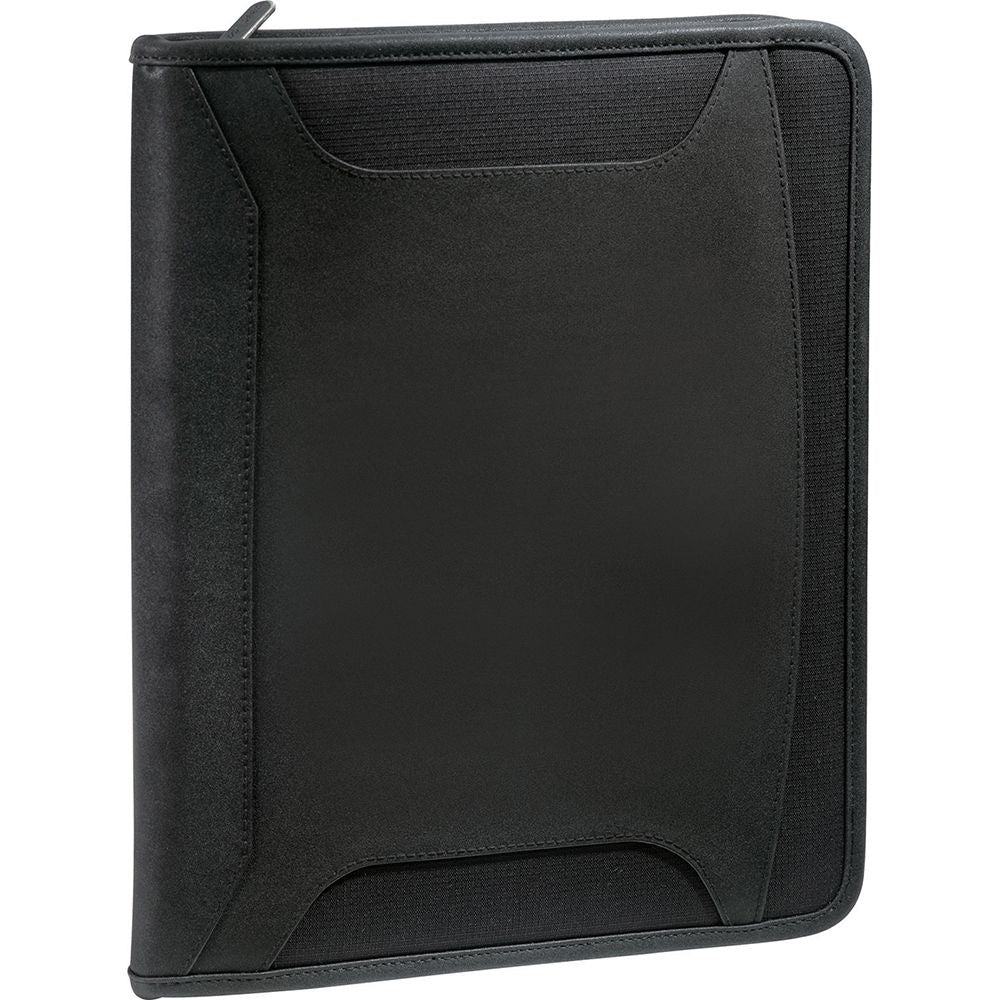 Case Logic Conversion Zippered Tech Journal with iPad holder, USB port, and multiple card/pad slots for modern organization.