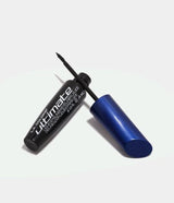 LA Colors Ultimate Liquid Eyeliner in Black with tapered brush for precise application, perfect for any eye look on the go.