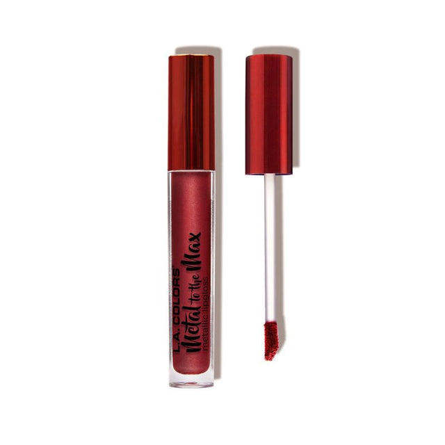 Metal to the Max metallic lip gloss in five shades, offering nourishing, glossy shine for a bold, stylish lip look.