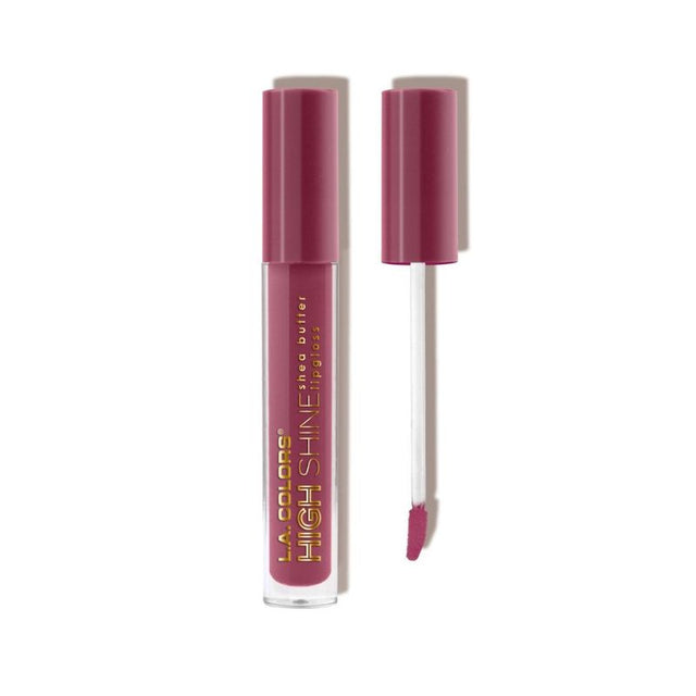 LA Colors High Shine Lipgloss in Bohemian offers intense color, shine, and hydration with a non-sticky, vanilla-scented formula.