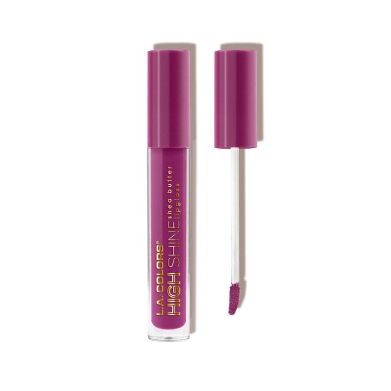 LA Colors High Shine Lipgloss Luscious with intense color, moisturizing shea butter, and a delightful vanilla scent.