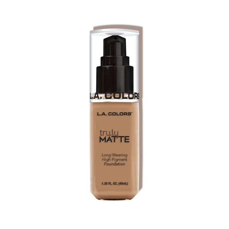 Truly Matte Foundation in 14 shades offers full coverage with a smooth matte finish, perfect for oily and combination skin.