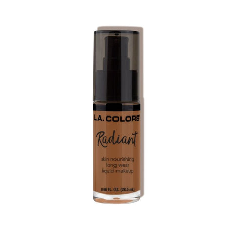 LA Colors Radiant Liquid Foundation in Ginger offers buildable coverage, hydration, and a dewy finish for a flawless complexion.