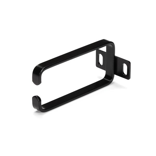 1U Vertical Server Rack D-Ring Hook for organized cable management and reduced strain on network devices, 1.8'' x 3.9'' steel design.