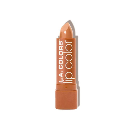 LA Colors Moisture Rich Lip Color in Nude, featuring hydrating Aloe Vera, Vitamin E, and a precise contour tip for easy application.