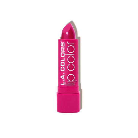 Hot Pink LA Colors Moisture Rich Lip Color offers vibrant color and hydration with a precise contour tip for easy application.