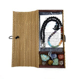 Lava Stone Chakra Necklace with 0.6cm beads, promoting energy balance and tranquility, 45CM long, suitable for any outfit.