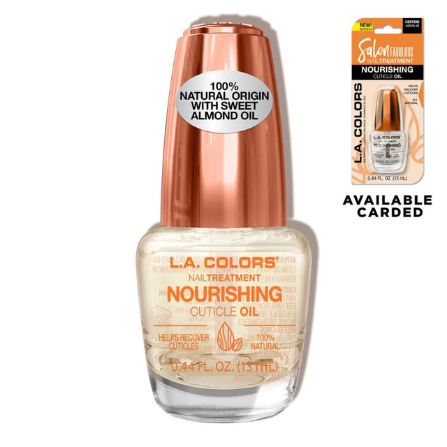 Nourishing Cuticle Oil with sweet almond and prickly pear oils for moisturizing dry cuticles and promoting healthy nails.