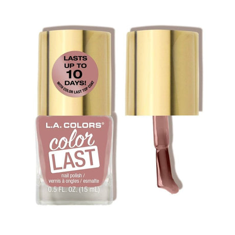 LA Colors Color Last Nail Polish in Nostalgia, a vibrant shade offering long-lasting, chip-resistant color for flawless nails.