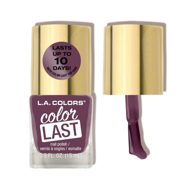 Vibrant LA Colors Color Last Nail Polish in Philosophy, offering a chip-resistant, high-gloss finish for stunning nails.