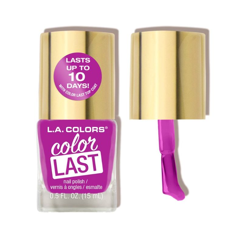 LA Colors Color Last Nail Polish in Virtue offers a sophisticated, long-lasting shade for vibrant, salon-quality nails at home.