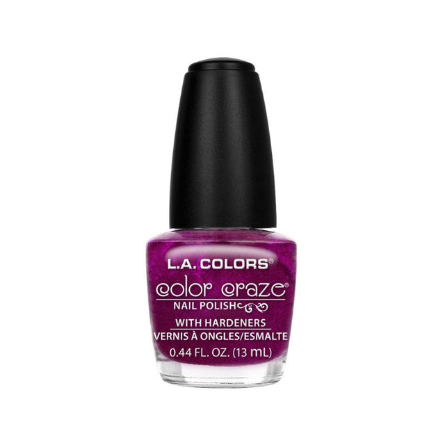 Bright and vivid LA Colors Color Craze nail polish in Luxury Cruise, perfect for glamorous manicures and colorful nail art.