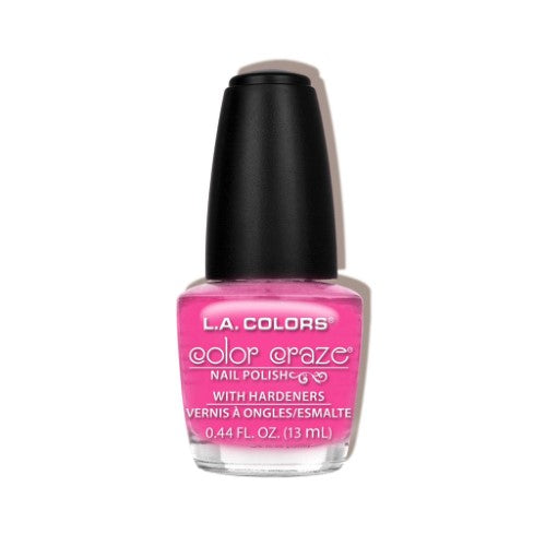 Vibrant LA Colors Pumpkin Pink nail polish offers a glossy, long-lasting finish for playful and stylish nails.