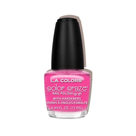 Vibrant LA Colors Pumpkin Pink nail polish offers a glossy, long-lasting finish for playful and stylish nails.