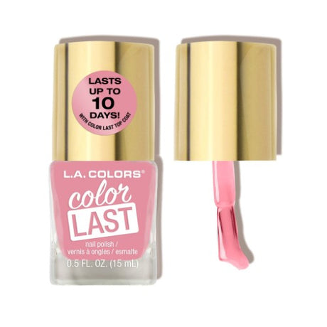 Vibrant LA Colors Color Last Horizon Nail Polish, offering 10-day chip-resistant wear and smooth application with a 440 bristle brush.