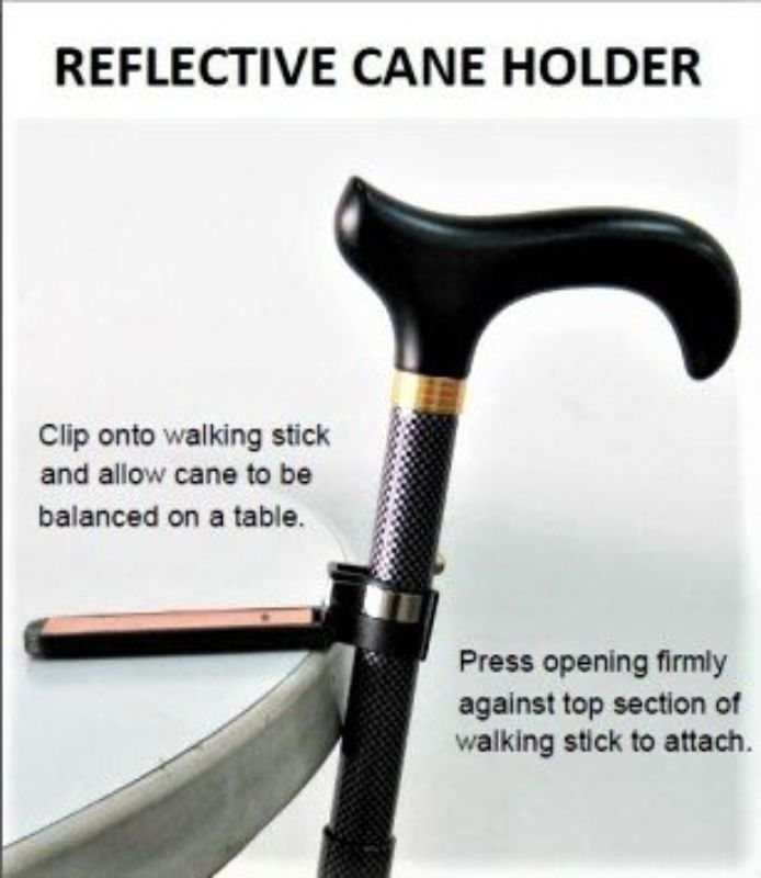 Floral walking stick, adjustable 80-92cm, folds into four sections for easy storage, combines style with mobility support.