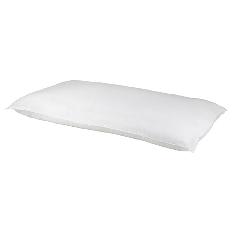 Standard Villa Basic Pillow: medium loft, breathable non-woven cover, ideal for all sleepers, durable and great value.