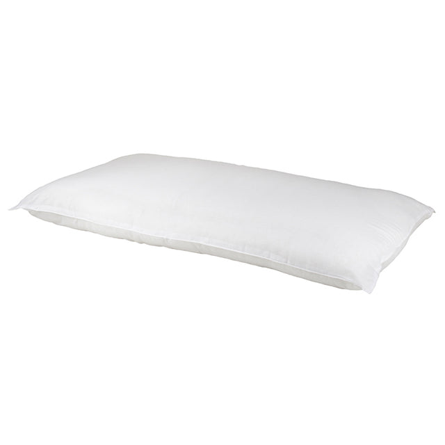 Standard Villa Basic Pillow: medium loft, breathable non-woven cover, ideal for all sleepers, durable and great value.