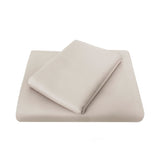 Elegant mocha queen fitted sheet by Bambury, made from soft cotton-polyester blend for comfort and durability.