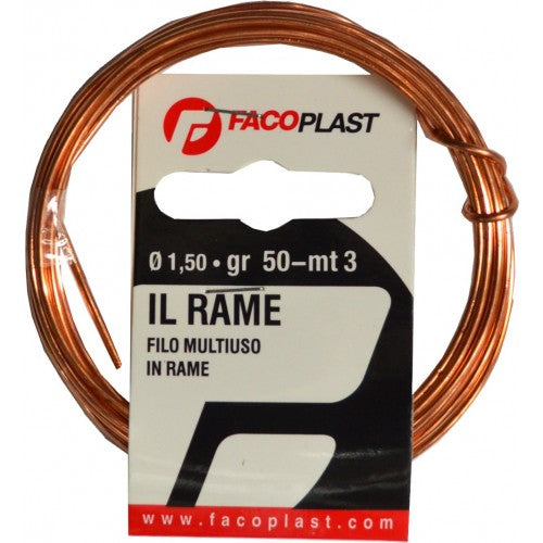 Wire Binding Copper 1.5mm 50g Coil  Faco Plast