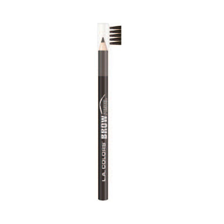 LA Colors Brow Pencil in Dark with brush cap for defined, polished brows and effortless blending. Perfect for everyday use.