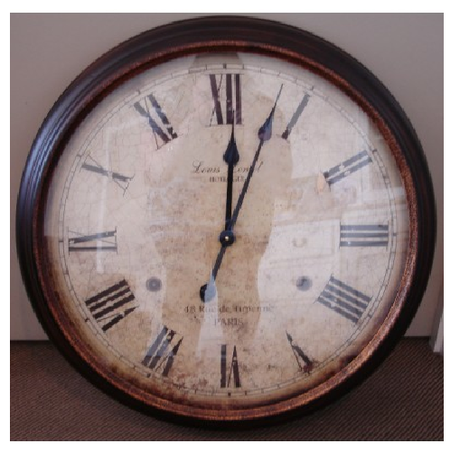 Stylish Roman brass wall clock, 64cm, ready for hanging, perfect for enhancing your living space.