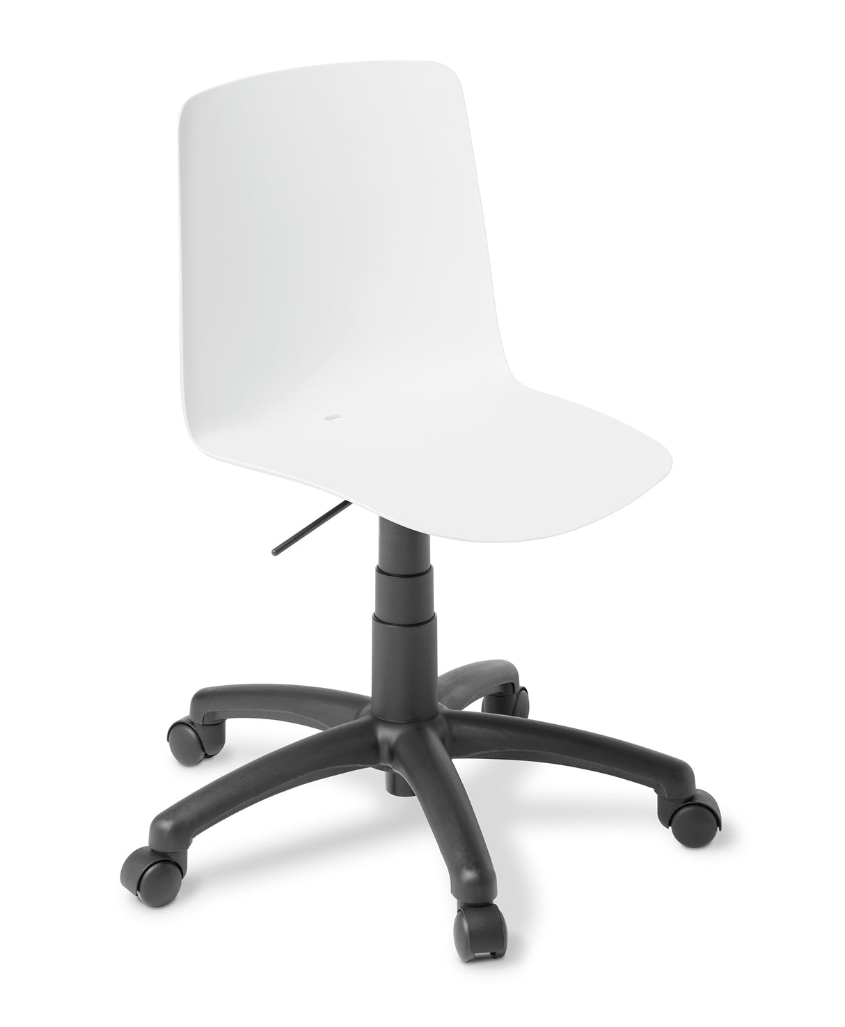 Coco Swivel Meeting Chair in White, featuring a stylish design, comfortable seat, and versatile 5-star swivel base for easy mobility.
