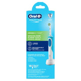 Electric toothbrush with angled bristles for deep cleaning, 2-minute timer, and eco-friendly packaging for effective oral care.