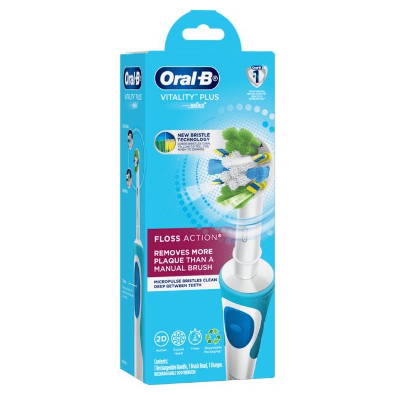 Electric toothbrush with MicroPulse bristles for deep cleaning, color-changing indicator, and 2-minute timer for optimal care.