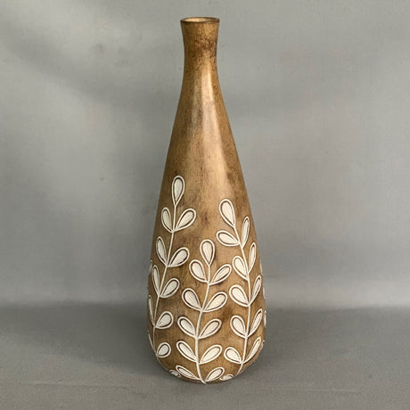 Elegant 32cm ceramic floral vase with charming patterns, perfect for fresh or dried flowers and enhancing home decor.