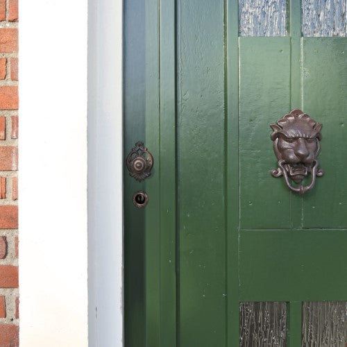 Door Knocker - Cast Iron Lion Head (21 x 8 x 14cm)
