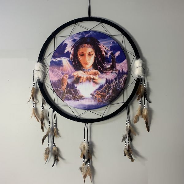 Dreamcatcher Indian Lady 62cm Round