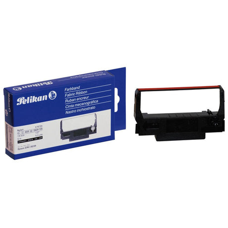 Pelikan Epson ERC-34/38 Blk/Red ribbon for vibrant, crisp prints; ideal for reports and invoices with easy installation.