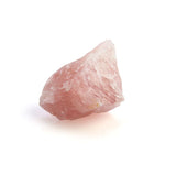 Raw uncut rose quartz stone in a magnetic gift box, promoting love, peace, and calm with unique heart chakra energy.