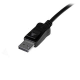 10m Active DisplayPort cable with signal booster, supports WQXGA resolution, and enables long-distance connectivity without signal loss.