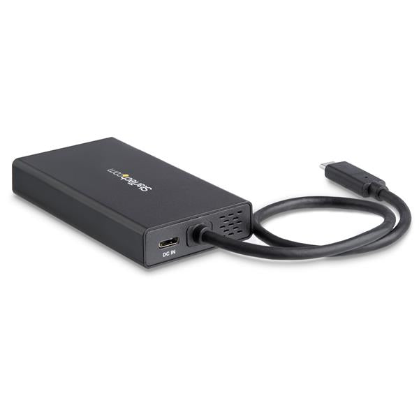 USB-C Multiport Adapter with 4K HDMI, Power Delivery, Ethernet, and USB 3.0 for enhanced laptop connectivity and productivity.