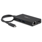 USB-C multiport adapter with 4K HDMI, Power Delivery, and Gigabit Ethernet for enhanced laptop connectivity and productivity.